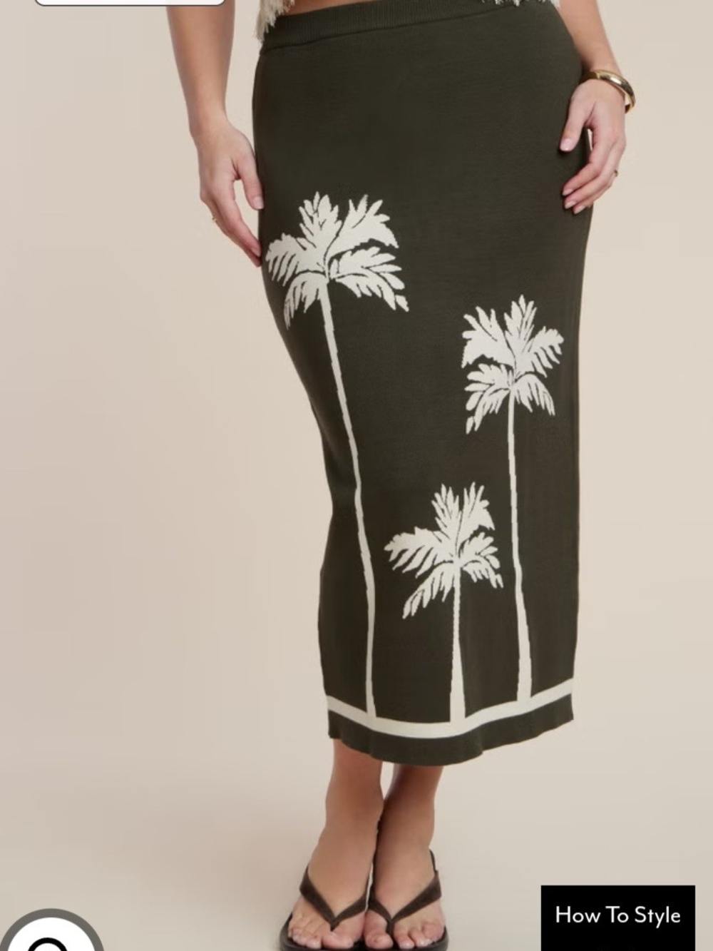 Eloquii Intarsia Skirt AND Fringe Cropped Tank (2 PIECE SET) - Picture 3 of 13